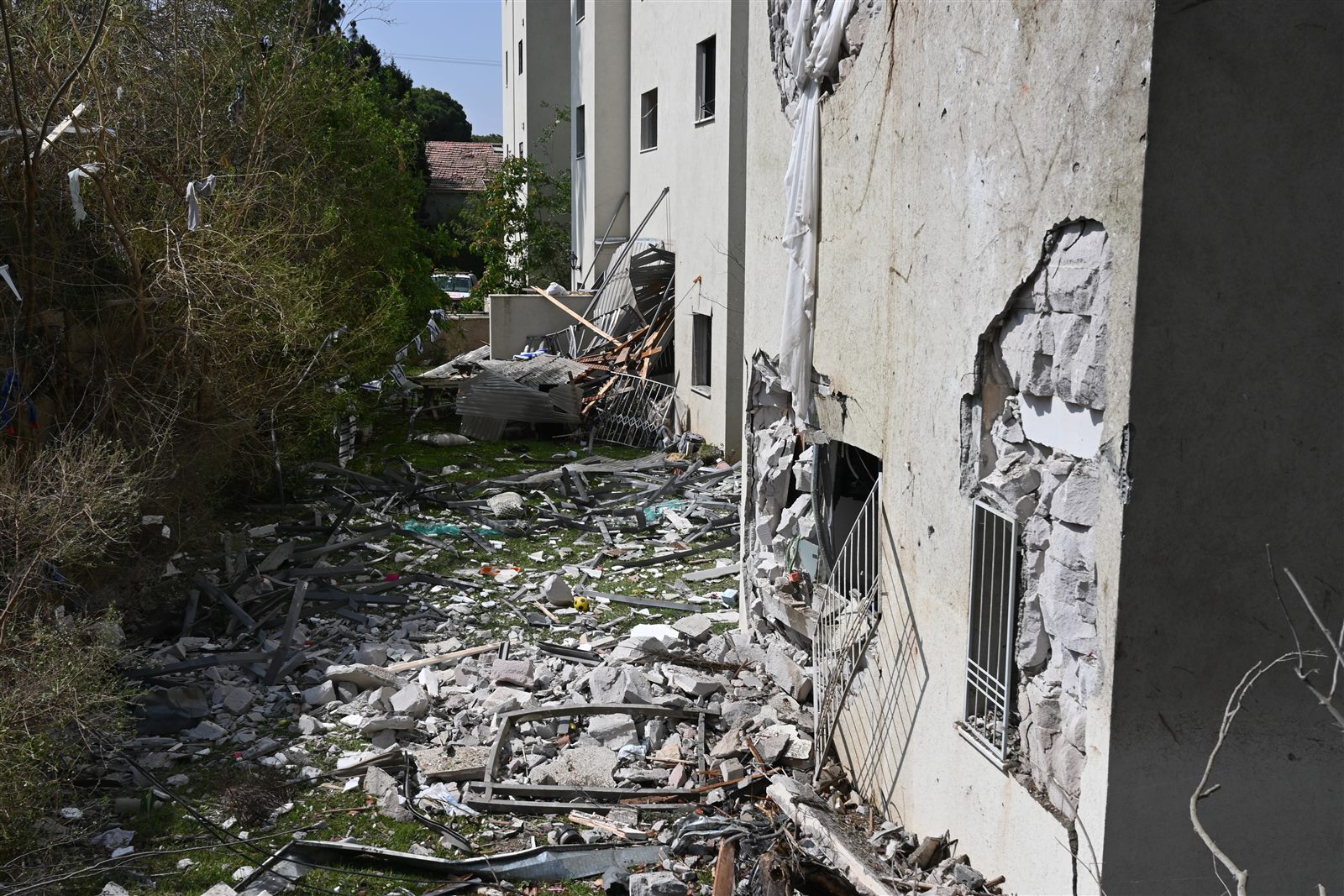 Debris and damage across the disaster zone